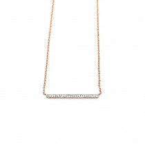 Nordahl Jewellery - Joanli Nor - Rosévergoldete Silber Kette mit Zirkonia