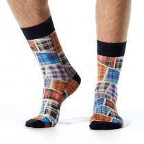 Wigglesteps - bunte SOCKEN für HERREN - Patchwork