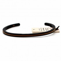 Pig and Hen - Armband Armreif aus Stahl und Segelseil - Navarch 4 - Brown Beige Black - L