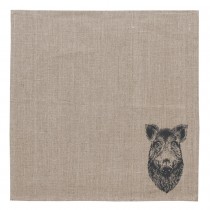 Frohstoff - SERVIETTE - Leinen - WILDSCHWEIN