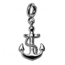 Street Glücksbringer Schmuck - Charm Silber Anker