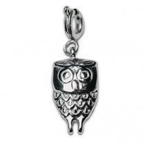 Street Glücksbringer Schmuck - Charm Silber Eule