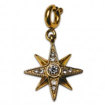 Street Glücksbringer Schmuck - Charm Gold Polarstern