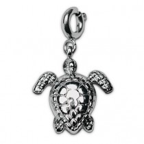 Street Glücksbringer Schmuck - Charm Silber Schildkröte