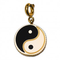 Street Glücksbringer Schmuck - Charm Gold Yin Yang