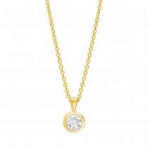 Joanli Nor - Swarovski - Schmuck - Amynor - Halskette - Vergoldet / Zirkonia - 5mm