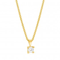 Joanli Nor - Swarovski - Schmuck - Amelianor - Halskette - Vergoldet / Zirkonia - 4mm