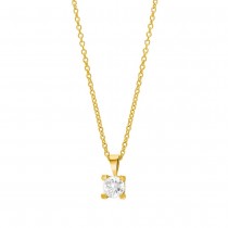 Joanli Nor - Swarovski - Schmuck - Amelianor - Halskette - Vergoldet / Zirkonia - 5mm