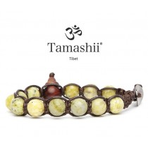 Tamashii - Gesegnetes Natursteinarmband aus Tibet - Yellow Turkese - GELBER TÜRKIS