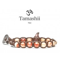 Tamashii - Gesegnetes Natursteinarmband aus Tibet - KARNEOL 6mm