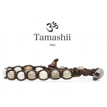 Tamashii - Gesegnetes Natursteinarmband aus Tibet - MONDSTEIN 