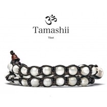 Tamashii - Gesegnetes Natursteinarmband aus Tibet - PERLE - 2 Umrundungen