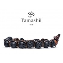 Tamashii - Gesegnetes Natursteinarmband aus Tibet - Black Lava - LAVA VULKANSTEIN