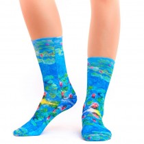 Wigglesteps - bunte SOCKEN für DAMEN - Claude Monet Water Lilies