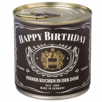 Wondercandle - Cancake - Kuchen in der Dose - WHISKEY - Happy Birthday