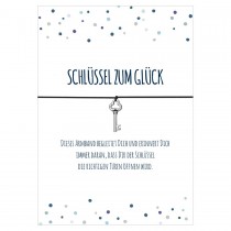 Das Glücksband / Wunscharmband - SCHLÜSSEL ZUM GLÜCK