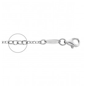 Der Kettenmacher - Erbskette - 2mm - Silber - 42cm bis 80cm