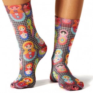 Wigglesteps - bunte SOCKEN für DAMEN - Matryoshka