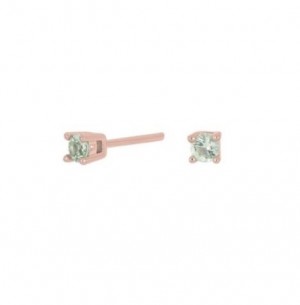 Nordahl Jewellery - Joanli Nor - Rosévergoldete Ohrstecker 3mm HELENNOR Grün