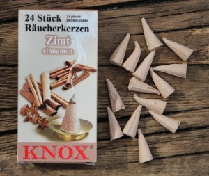 Räucherkegel, Räucherkerzen Knox - ZIMT