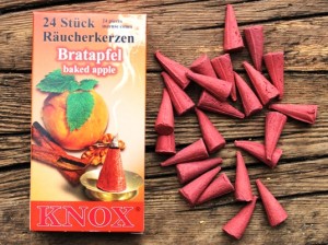 Räucherkegel, Räucherkerzen Knox - BRATAPFEL