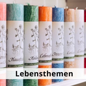 Allgäuer Heilkräuterkerze - SERIE LEBENSTHEMEN - 14 Kerzen - 1 Stk. Gratis