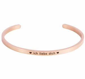 Armcandy - Amreifen - Roségold - ICH LIEBE DICH 