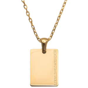 BLUMENKIND - Halskette mit Spruch - Gold glänzend - LIEBLINGSMENSCH