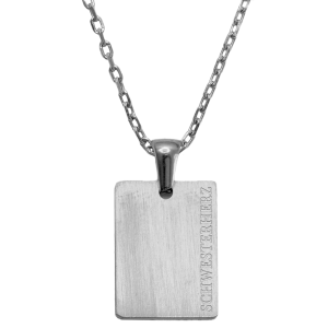 BLUMENKIND - Halskette mit Spruch - Silber matt - SCHWESTERHERZ