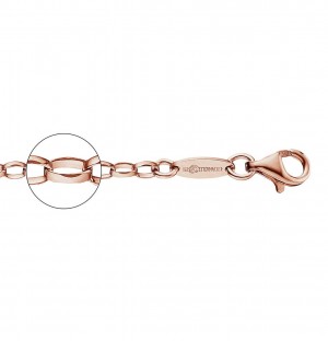 Der Kettenmacher - Ankerkette Oval - 2,6mm - Rotgold - Von 42cm bis 80cm