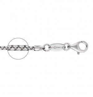 Der Kettenmacher - Venezianerkette Halbrund - 1,3mm - Silber - 36cm bis 60cm