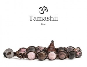 Tamashii - Gesegnetes Natursteinarmband aus Tibet - - Rose Tourmaline - ROSA TURMALIN