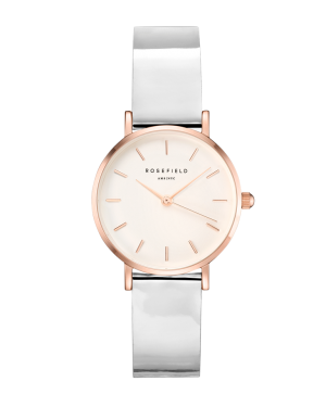 Rosefield - Watches - Damenuhr - PREMIUM GLOSS - Metallic Weiss / Rosegold - 33mm