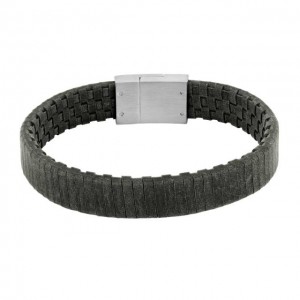 Nordahl Andersen - SON OF NOA - Herren ARMBAND - Kalbsleder Grau - 21cm