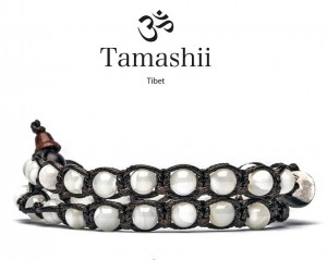Tamashii - Gesegnetes Natursteinarmband aus Tibet - PERLE - 2 Umrundungen