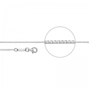 Der Kettenmacher - Venezianerkette Quadratisch Diamantiert - 1,2mm - Silber - 36cm bis 60cm