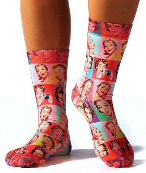 Wigglesteps - bunte SOCKEN für DAMEN - Retro Ladies
